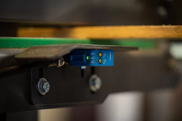 Stacker with sensors
